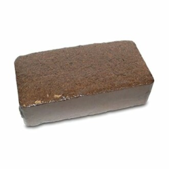 Compressed coco peat block for gardening