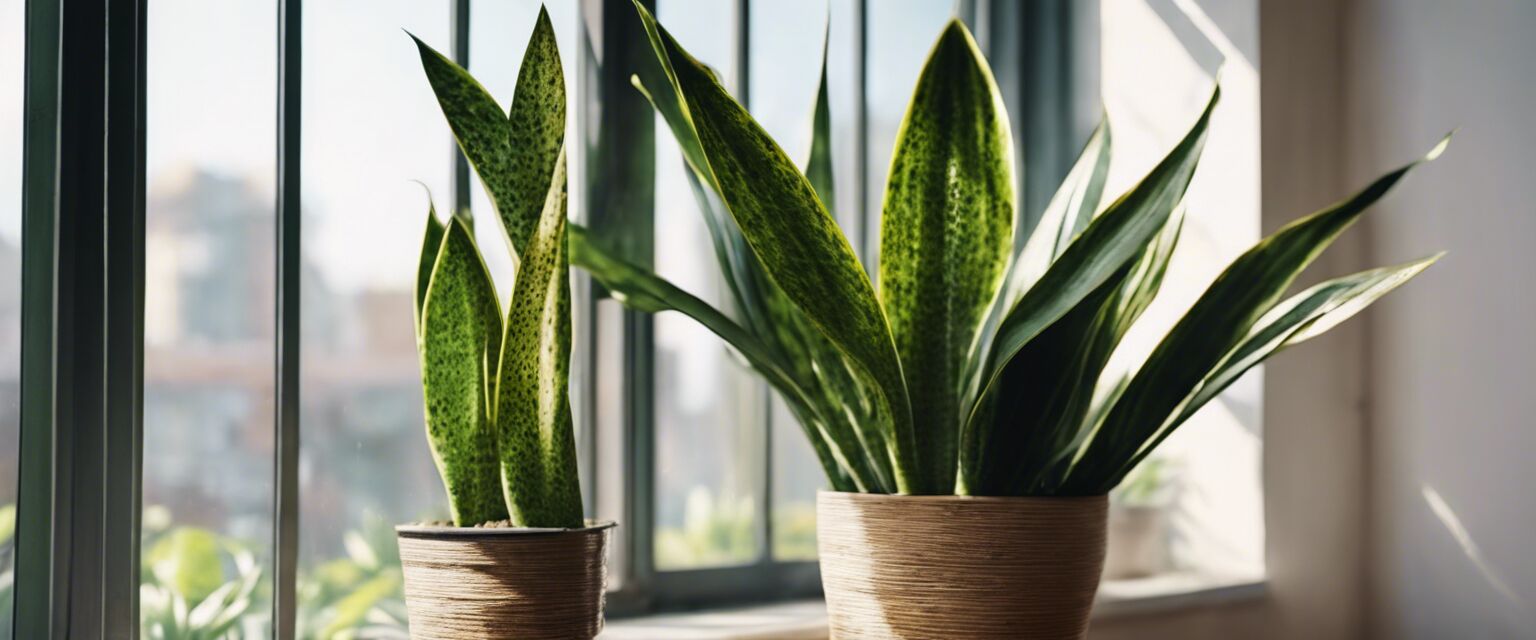 Close-up of a Snake plant